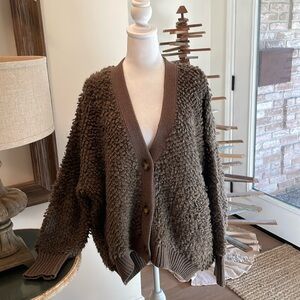 Brown/Grey Cardigan
